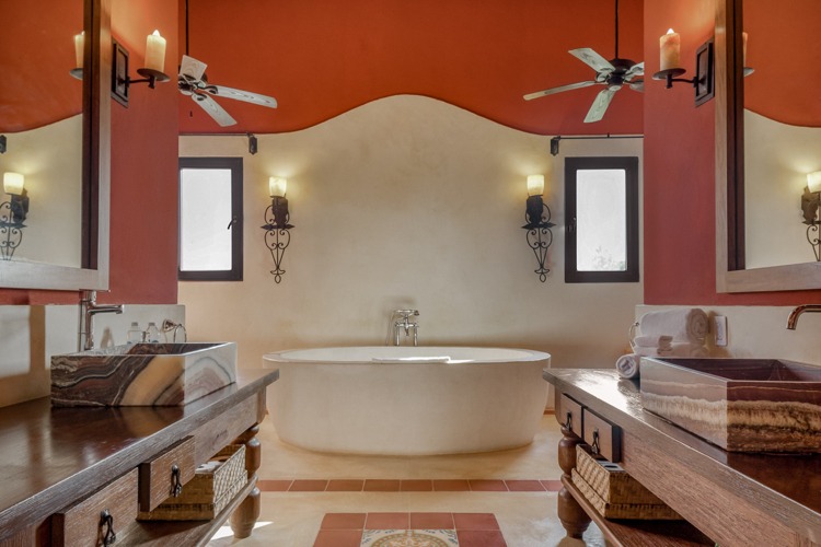 modernes Badezimmer im spanischen Stil gestalten Ideen