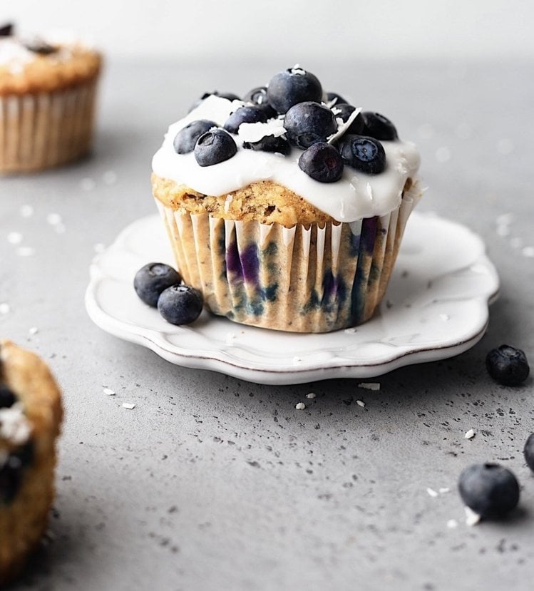 vegane Blaubeer Muffins pflanzliche Ernährung gesund