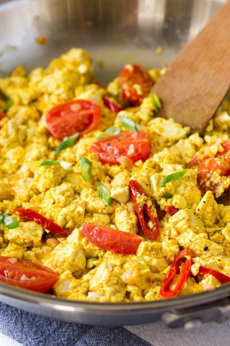vegan scrambled eggs with tofu recipe quick and healthy breakfast ideas hearty
