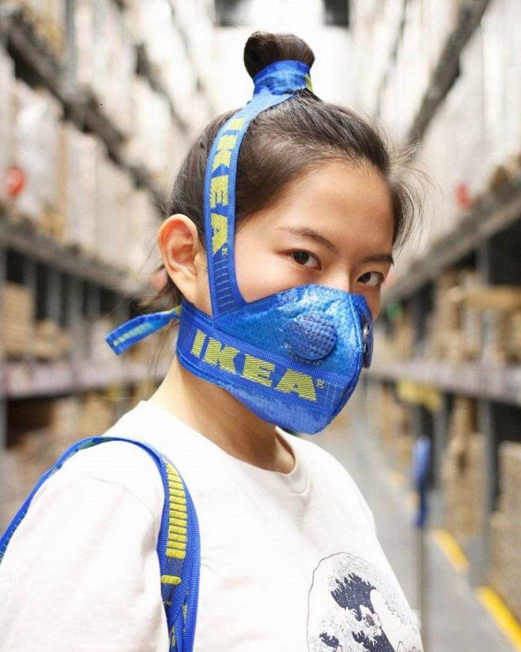 Atemschutz Maske selber machen moderner Mundschutz