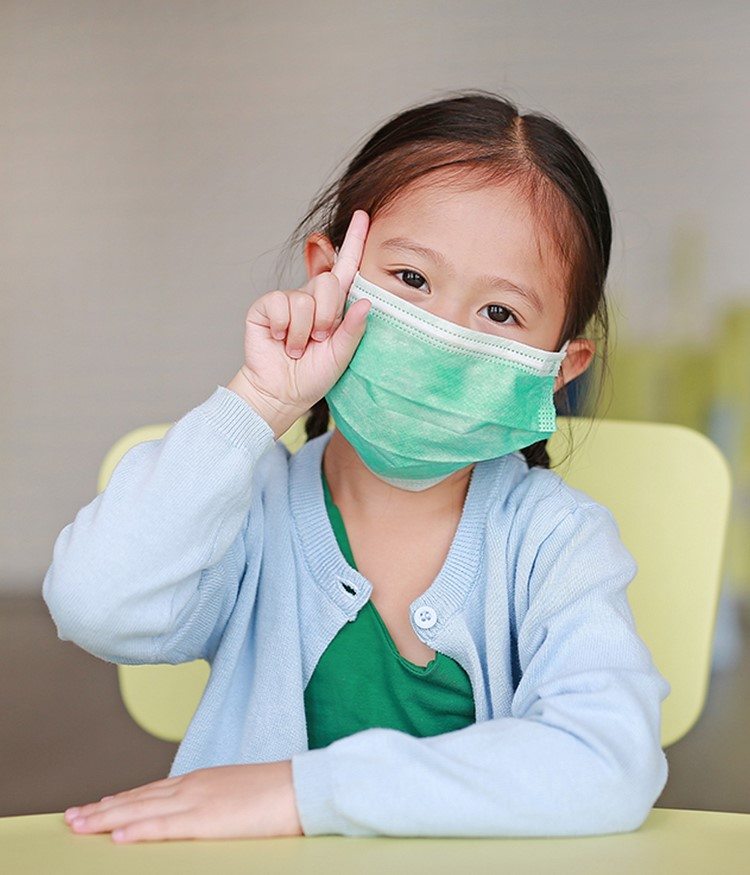Coronavirus bei Kindern keine Mundschutmaske tragen