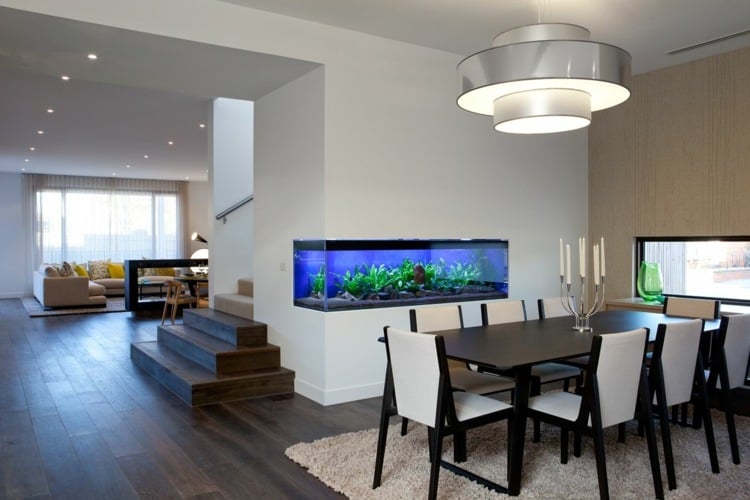 Fitting aquarium wall dining room furnishing modern tips