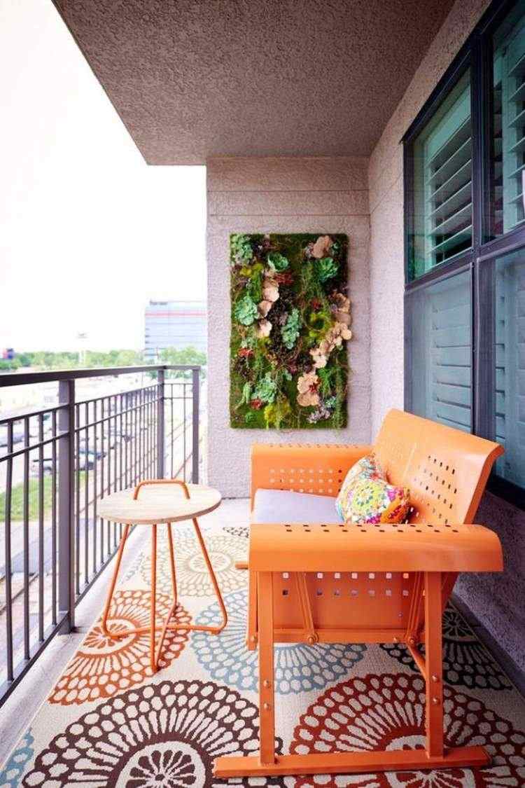 Schmale Sitzbank Balkon Ideen Teppich Außenbereich Wohnaccessoires