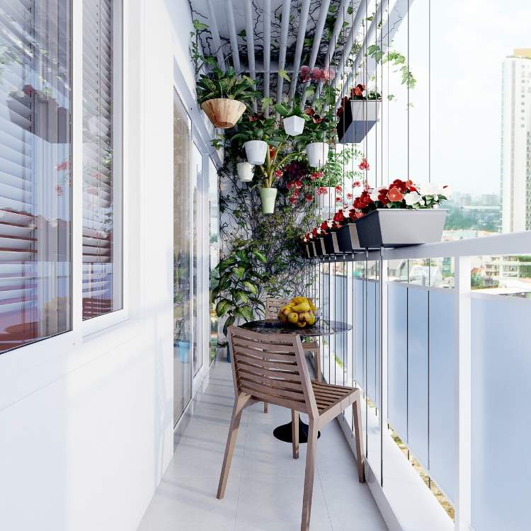 Schmaler Balkon Ideen Dekorieren Wohnaccessoires Trends