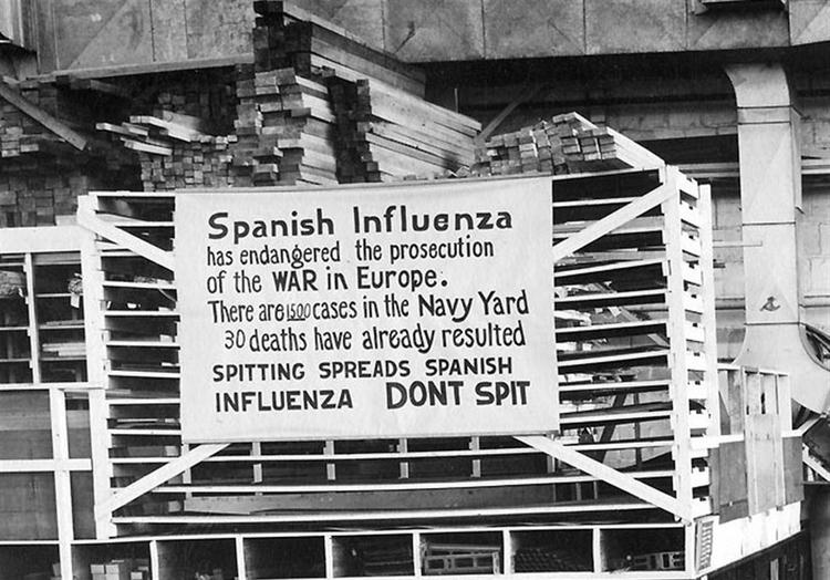 Soldaten trugen die spanische Grippe auf der ganzen Welt mit sich