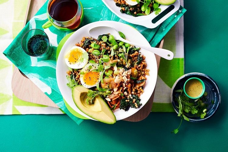 Avocado Rezepte zum Frühstück gesund Buddha Bowl