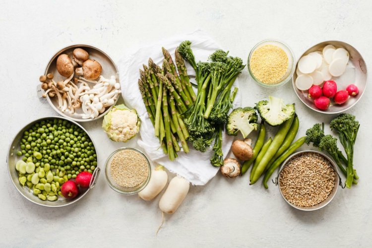 Gemüse für Kalzium als Alternative für eine vegane Ernährungsweise