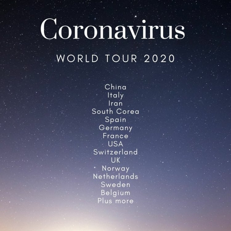 Humorvolle und witzige Sprüche - Corona World Tour 2020