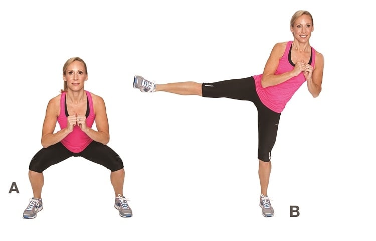 Kniebeuge Varianten Ganzkörper Trainingsplan für Frauen Training mit Eigengewicht