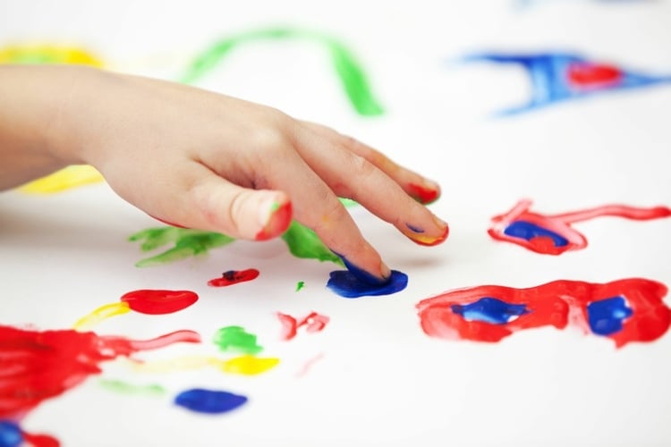 Malen mit Fingerfarben - Kreative Ideen für große Kinder und Kleinkinder