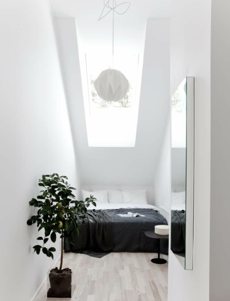 Schlafnische gestalten in einem schmalen Zimmer - Idee für das Gästezimmer