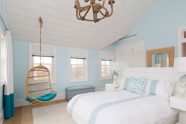 Schlafzimmer blau streichen Ideen für maritime Einrichtung