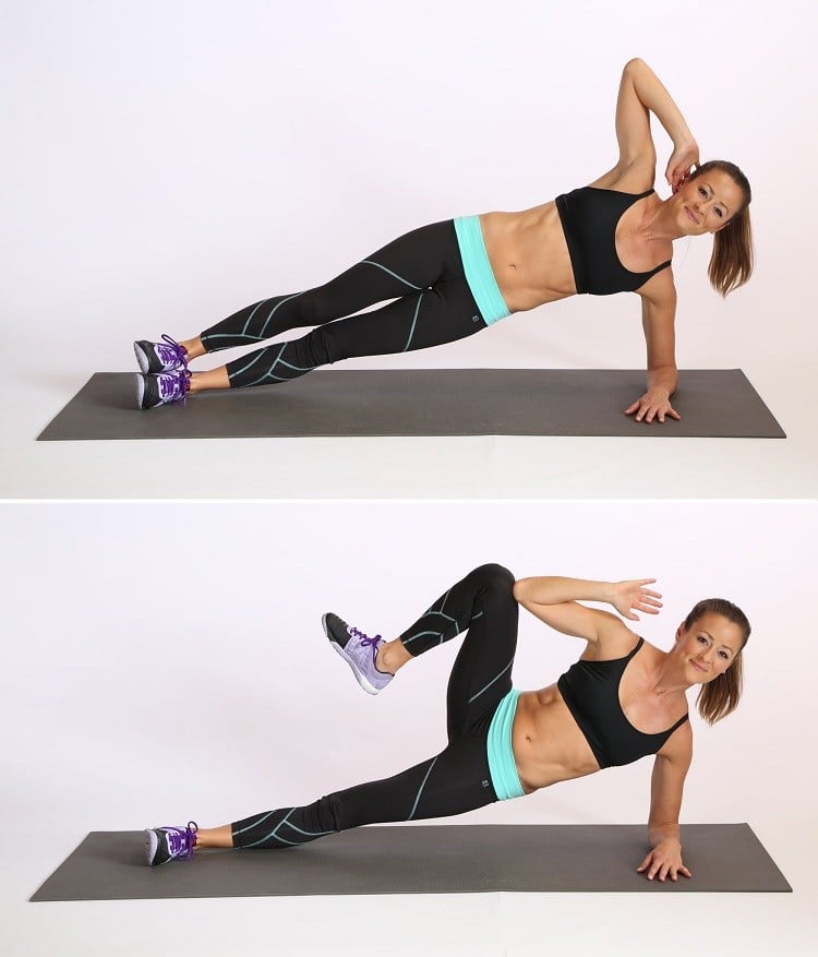 Seitlicher Plank Bauch Trainingsplan Home Workout Eigengewicht