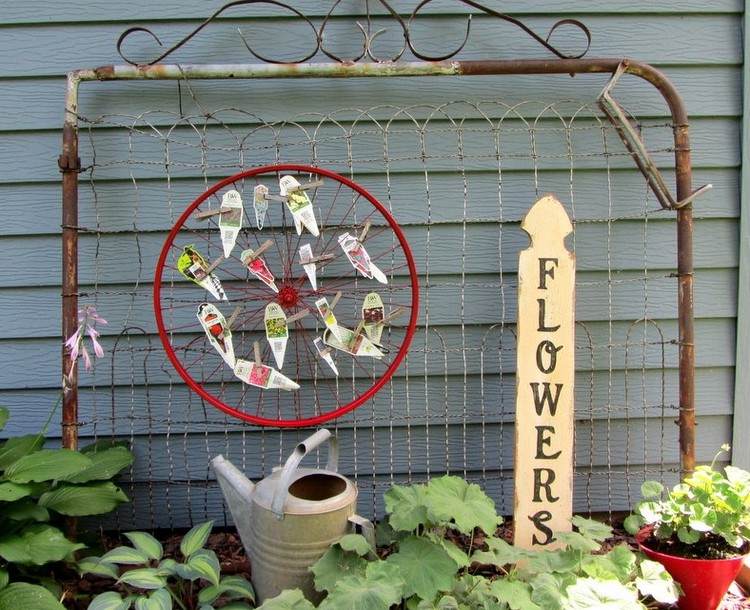 Make vintage deco for the herb garden yourself