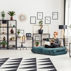 Wohnzimmermöbel modern Wohntrends Leseecke Wohnzimmer gestalten