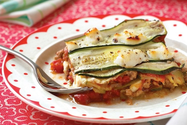 Zucchini Lasagne Trick um mehr Gemüse zu essen