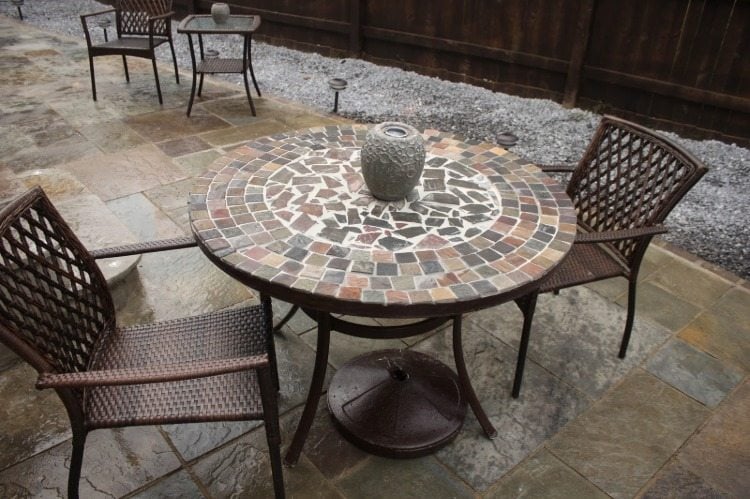 make tile table modern yourself as terrace table or garden table diy tiles