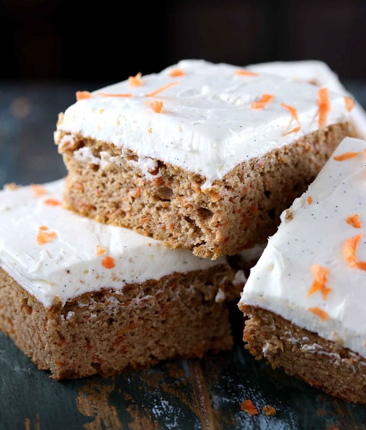 low carb carrot cake with stevia and cream cheese frosting