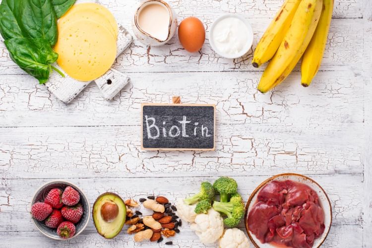 natürliche lebensmittel nahrungsquelle b vitamine biotin