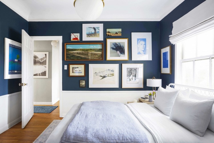 wandfarbe blau für Schlafzimmer maritim dekorieren Tipps