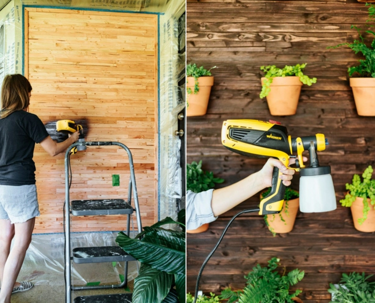 Blumenwand für Balkon