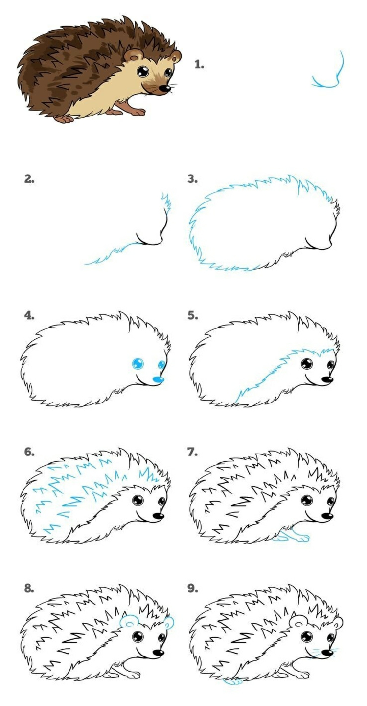 Featured image of post Winter Tiere Einfach Zeichnen : Als sie fertig sind, legen sie ihre hefte in den ablagekorb auf dem pult.