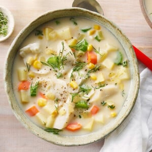 Fischsuppe einfach mit Kartoffeln nach amerikanischer Art kochen