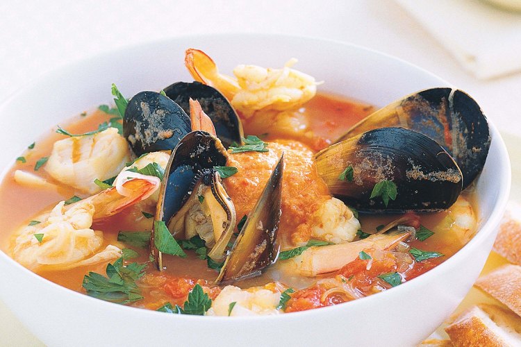 Fischsuppe französische Bouillabaisse kochen Rezept
