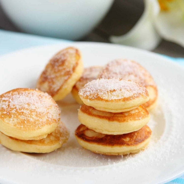 Mini Pfannkuchen Rezept Frühstücksideen Proteinreich gesund
