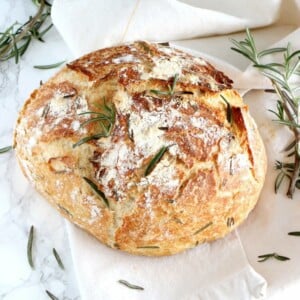 Rosmarin und Olivenöl als Zutaten für Brote aus dem Slowcooker
