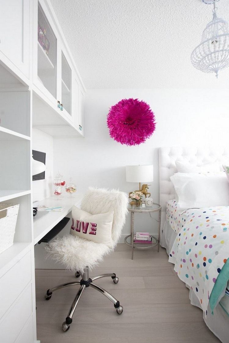 Schlafzimmer mit Schreibtisch Einrichtungsideen Kinderzimmer modern
