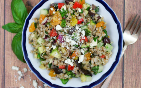 grillgemüse salat rezept von jamie oliver mit Farro Emmer