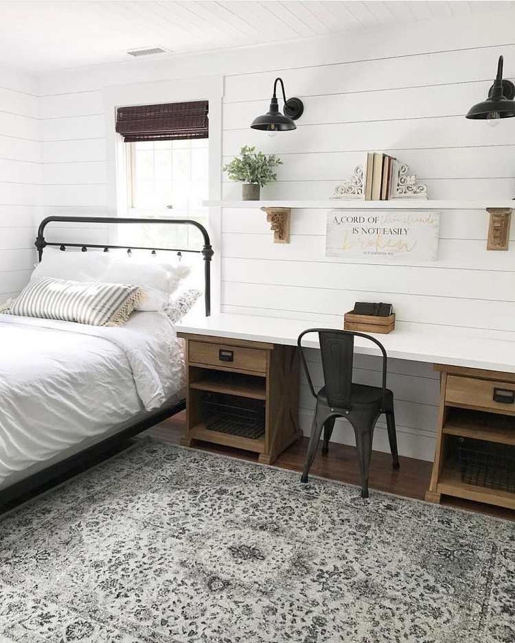 kleines Schlafzimmer einrichten Home-Office Gestaltung Tipps