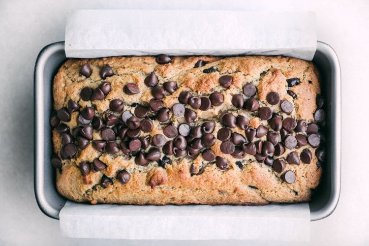 Cookie Dough Bread Rezept Schokoladenbrot mit Erdnussbutter gesund
