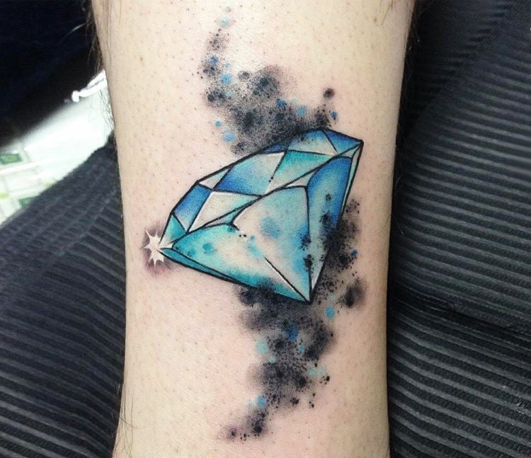 Diamant Tattoo Handgelenk kleine Tattoos für Frauen