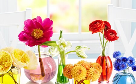 Sommerdeko mit Blumen