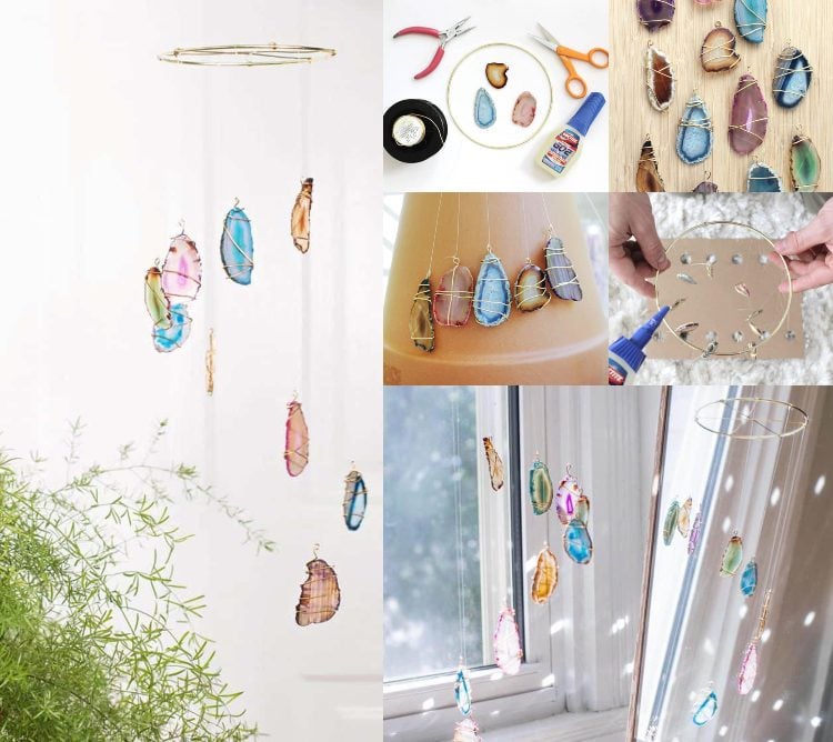 Sommerdeko Wohnung selber machen mit Steinen Lichteffekte kreieren