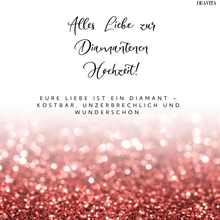 glückwunsch zur diamantennen hochzeit kostenlose karten