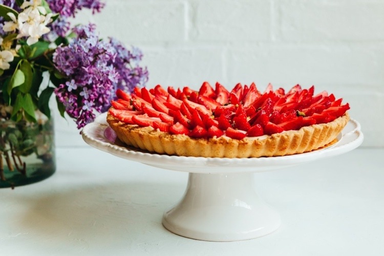 Desserts ohne Backen Rezepte für Erdbeer Tarte