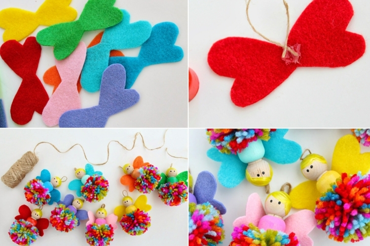 Indische Bommel-Girlande Mit Glocken 122cm - Handgefertigt Für Diwali & Weihnachten