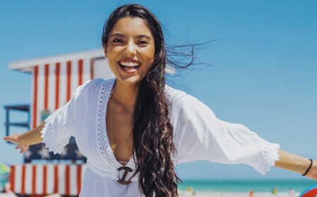 Haare lufttrocknen Beach Waves Haarpflege Tipps anti frizz