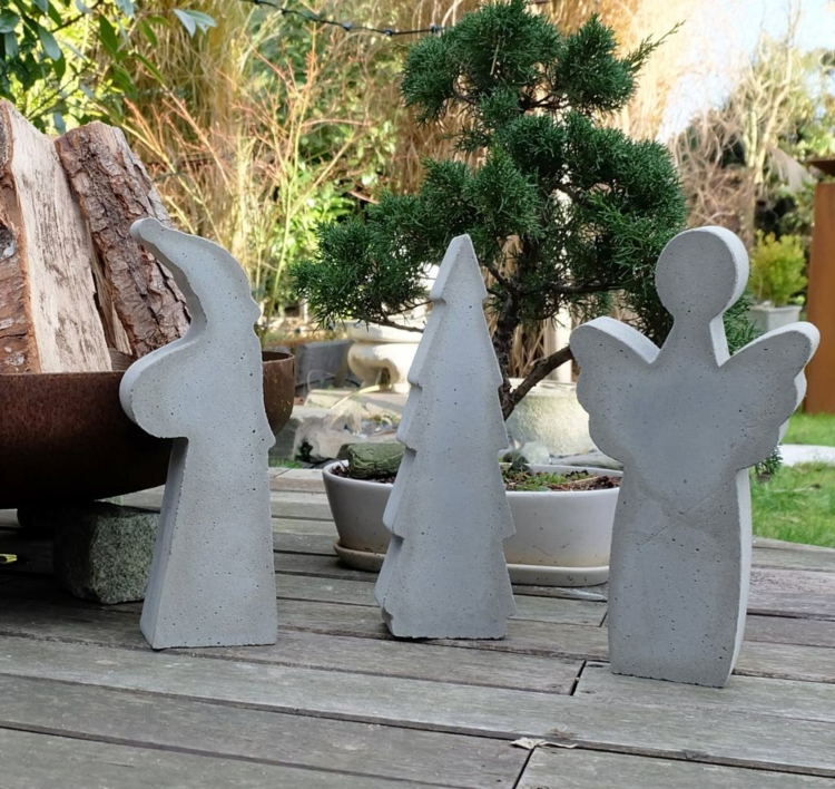 Figuren aus Beton selber machen für den Garten 6 Ideen