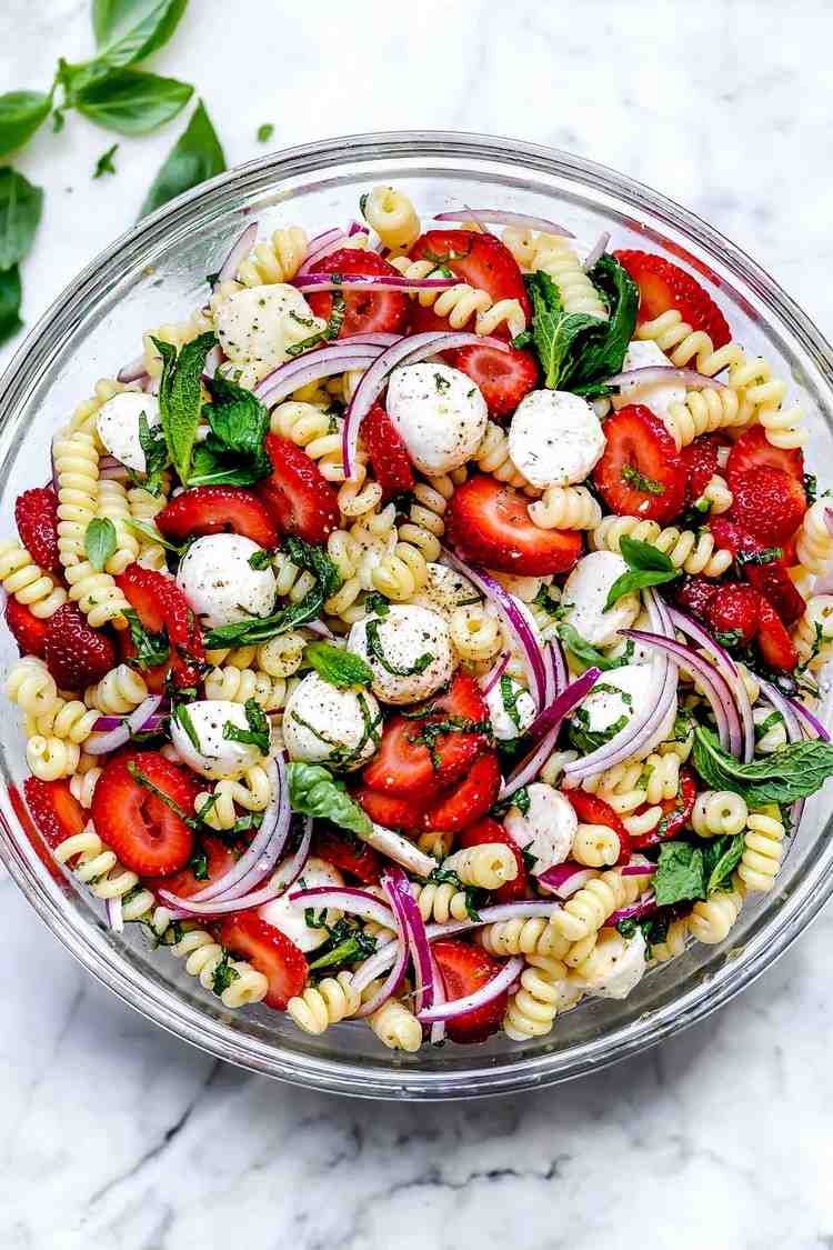 Pasta Salate kalorienarm gesundes Mittagessen Rezepte zum Abnehmen