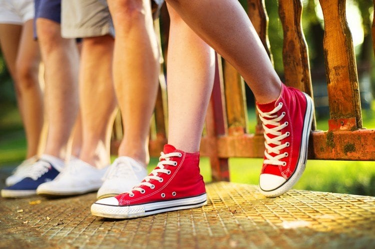 Retro Sneakers Trends Converse kombinieren Sommer Schuhtrends Damen