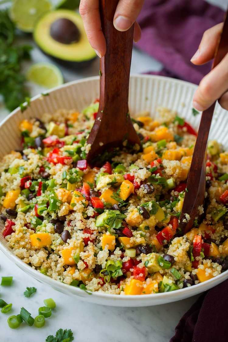 Salate kalorienarm Quinoa gesund Abendessen Rezepte zum Abnehmen