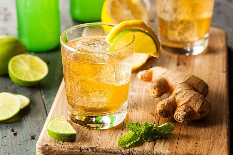 Sommerschorle Ginger Ale alkoholfreie Cocktails Sommer