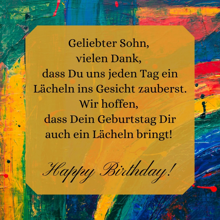 44+ Happy birthday mein sohn sprueche , Geburtstagswünsche für Sohn, schöne Gedichte und Sprüche