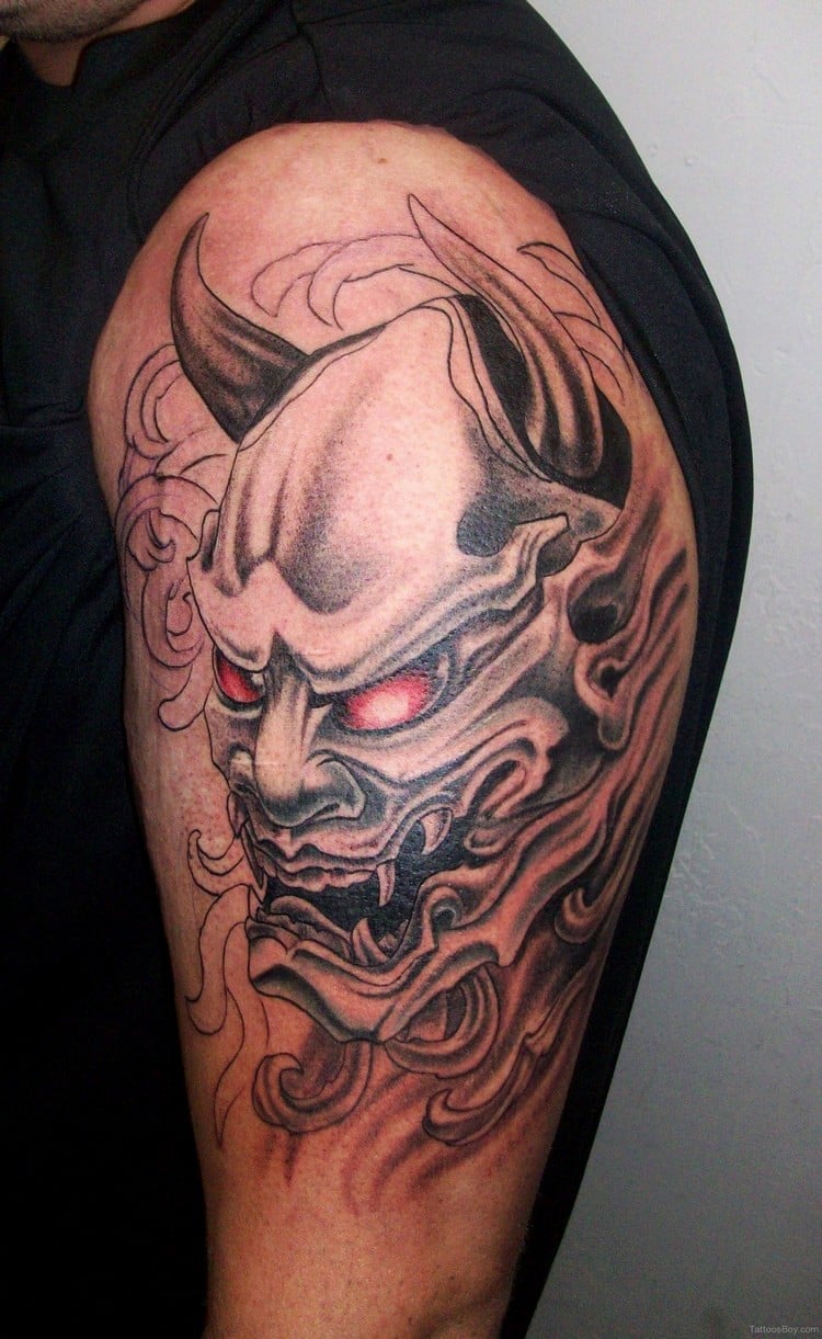 Yakuza Tattpp Arm japanischer Dämon Tattoodesign Bedeutung