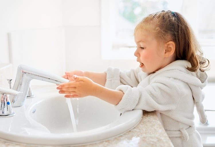 waschbecken höhe für kinder