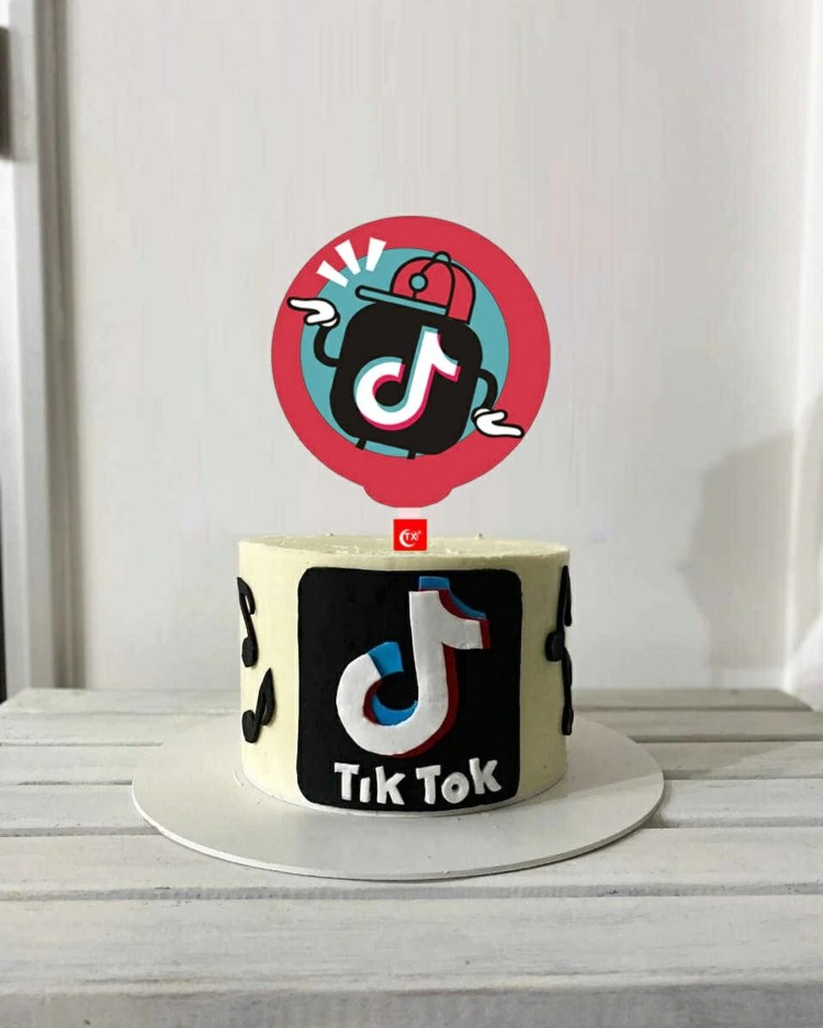 Suggestion for designing a cake with the theme of Tik Tok